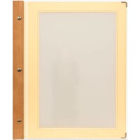 Protège-Menu WOOD - A4 Ivoire