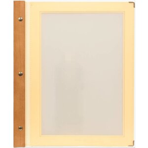 Securit Protège-Menu WOOD - A4 Ivoire