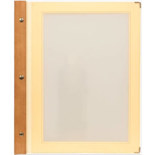 Securit Protège-Menu WOOD - A4 Ivoire