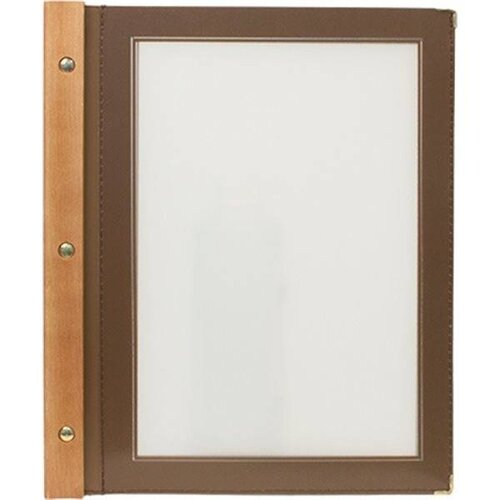 Securit Protège-Menu WOOD - A4 Marron