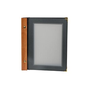 Securit Protège-Menu WOOD - A5 Noir