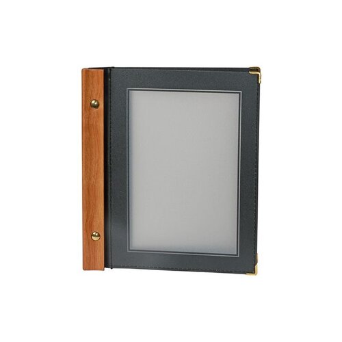 Securit Protège-Menu WOOD - A5 Noir