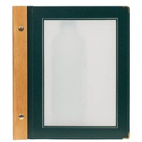 Protège-Menu WOOD - A5 Vert