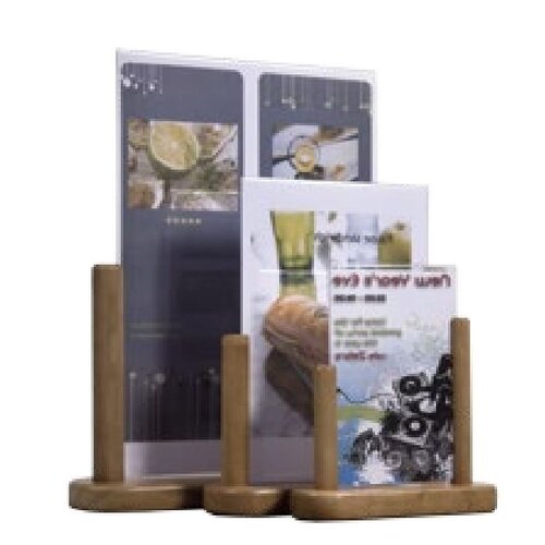 Securit Porte Affiche De Table Teck - A6 Securit Porte Affiche De Table Teck - A6