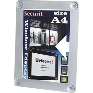 Securit Porte Affiche Gris - A4