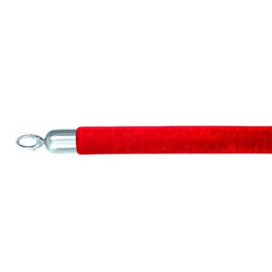 Securit Corde Satin Rouge | Embouts Chrome | 150cm