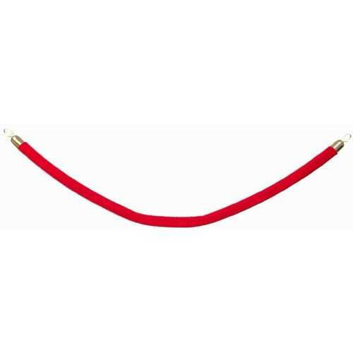 Securit Corde Satin Rouge | Embouts Chrome | 150cm