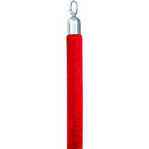 Securit Corde Satin Rouge | Embouts Chrome | 150cm