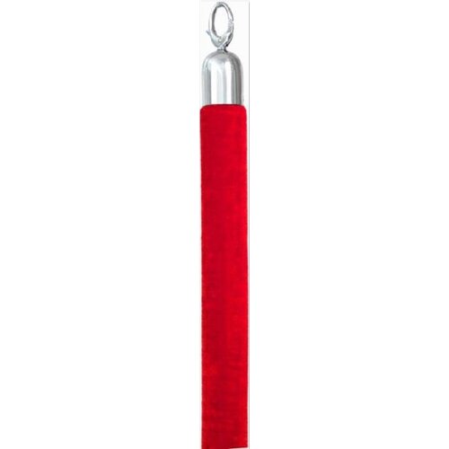 Securit Corde Satin Rouge | Embouts Chrome | 150cm