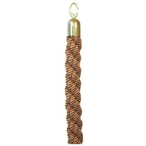 Securit Corde Bronze Tressée | Embouts Or | 150cm