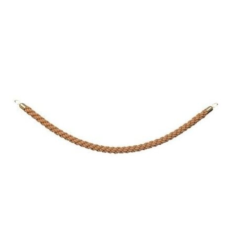 Securit Corde Bronze Tressée | Embouts Or | 150cm
