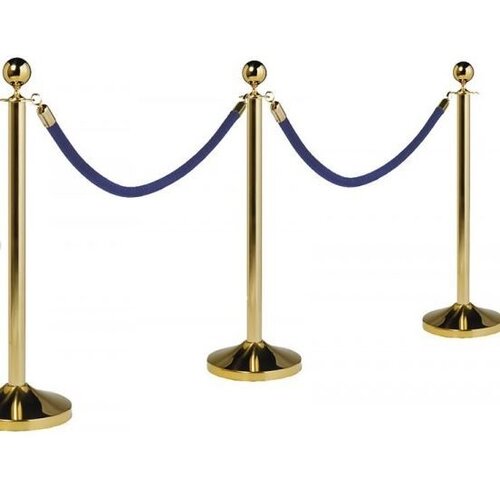 Securit Corde Bleu | Embouts Or | 150cm