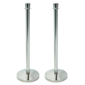 Securit Set de 2 Piliers INOX | Chaque Pilier 7,5kg | 95cm