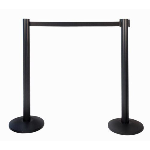 Securit Pilier Noir | Corde Rectable Noir | 13(!)kg | USAGE INTENSIF