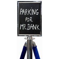 Présentoir Pour Poteau D'Accueil Chrome - A4