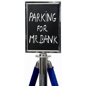 Securit Présentoir Pour Poteau D'Accueil Chrome - A4