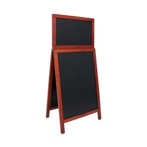 Securit Chevalet Ardoise Acajou - 1200x550mm