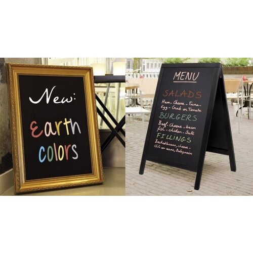 Securit Lot De 8 Feutres Craie - 2-6mm Couleurs Terre