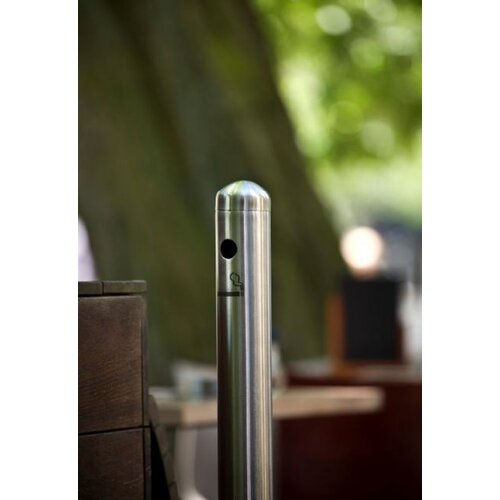 Securit Cendrier Pied + Socle Inox - 1000x60x60mm