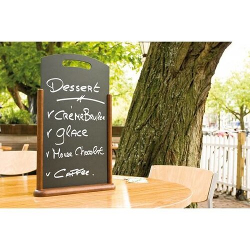 Securit Ardoise De Table Wengé - 210x450mm