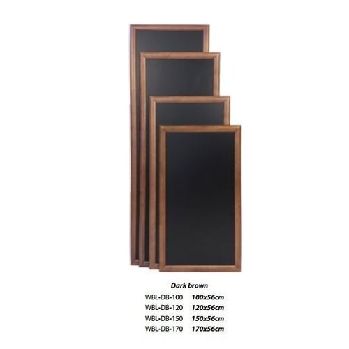 Securit Ardoise Murale Longue Wengé - 1500x560mm