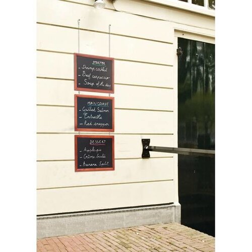 Securit Trio Ardoises Acajou - 380x1000mm Securit Trio Ardoises Acajou - 380x1000mm