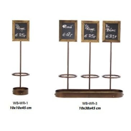 Securit Porte Bouteilles Avec Ardoise - 1 Bouteille