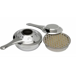 Hendi Brûleur Duo Chromé Ø90mm - Pour Gel Combustile - 2 Pièces