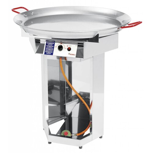 Hendi Barbecue à Gaz Inox - Modèle Fiesta - Poêle 800mm - Professionnel