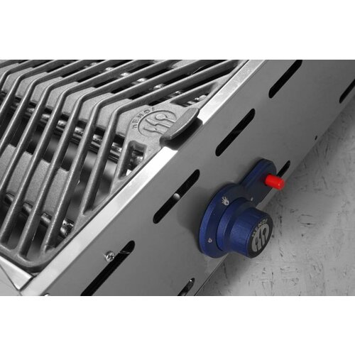 Hendi Barbecue à Gaz Green Fire - 2 Bruleurs - Grille Fonte Émaillée - 740x612x825(h)mm