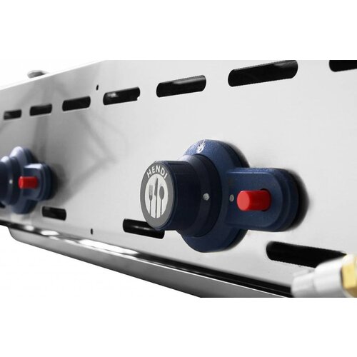 Hendi Barbecue à Gaz Green Fire - 2 Bruleurs - Grille Fonte Émaillée - 740x612x825(h)mm