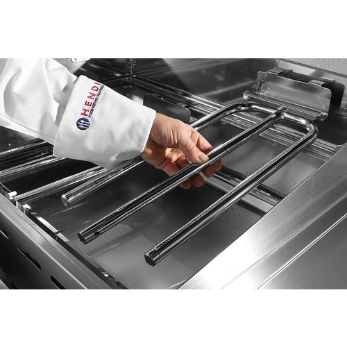 Hendi Barbecue à Gaz Green Fire - 2 Bruleurs - Grille Fonte Émaillée - 740x612x825(h)mm