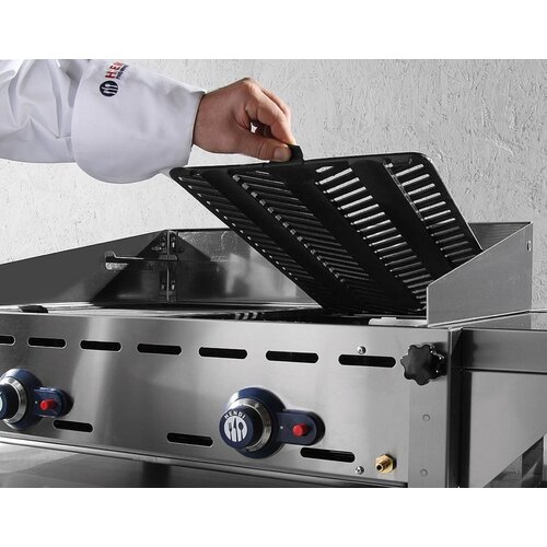 Hendi Barbecue à Gaz Green Fire - 3 Bruleurs - 1078x612x825(h)mm