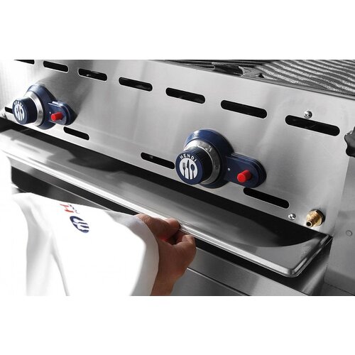 Hendi Barbecue à Gaz Green Fire - 3 Bruleurs - 1078x612x825(h)mm