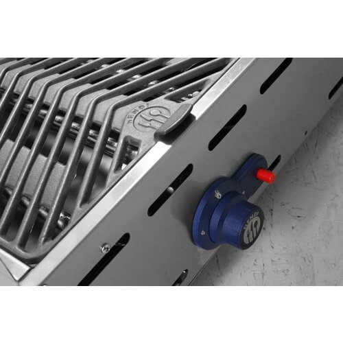 Hendi Barbecue à Gaz Green Fire - 4 Bruleurs - Sur Support Avec Roulettes - 1400x612x825(h)mm