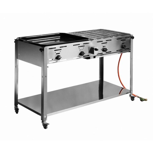 Hendi Grill-Master Quattro Inox - 22kW - 1270x525x840(h)mm