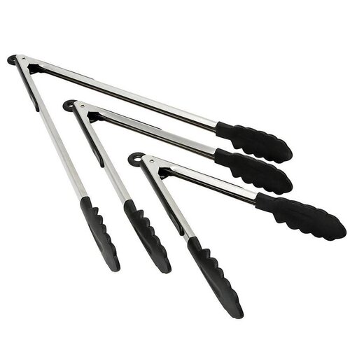 Hendi Pince de Service Inox - Pincettes Silicone - 240(L)mm