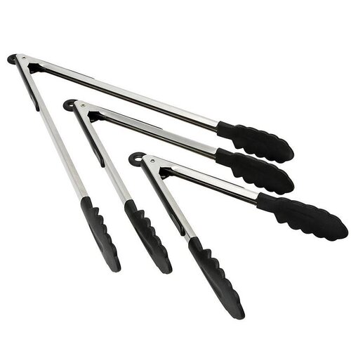 Hendi Pince de Service Inox - Pincettes Silicone - 400(L)mm