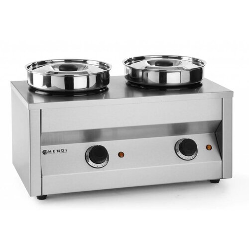 Hendi Thermo-Système 2 | 2x 4,2 Litres | 400W | 505x265x245(h)mm