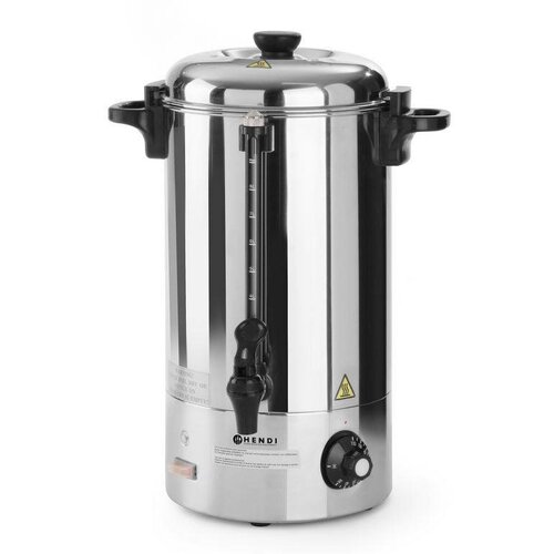 Hendi Distributeur d'Eau Chaude Inox | 10 Litres | Simple Paroi