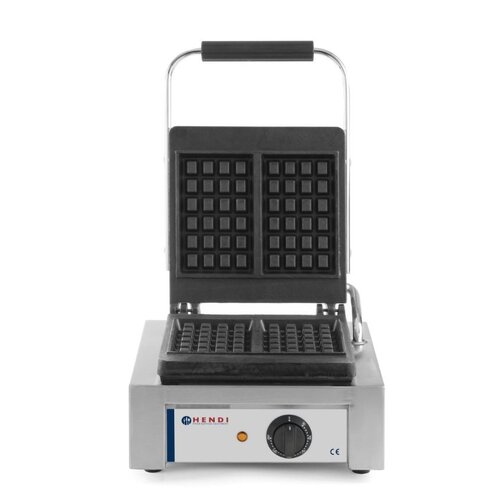 Hendi Gaufrier Liège | Couche Anti-Adhésif | 1,5kW | 480x320x226(h)mm