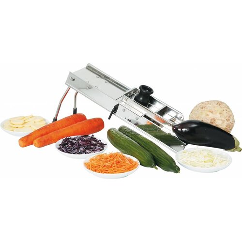 Hendi Mandoline - Coupe-Légumes Inox | 3 Lames Incl. Hendi Mandoline - Coupe-Légumes Inox | 3 Lames Incl.