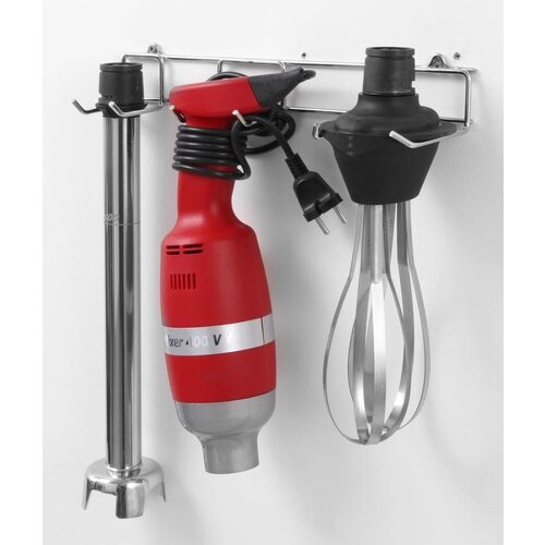 Hendi Mixeur Plongeur Inox - Usage Intensif - 15000tmp - 400W - Avec Accessoires et Support Murale