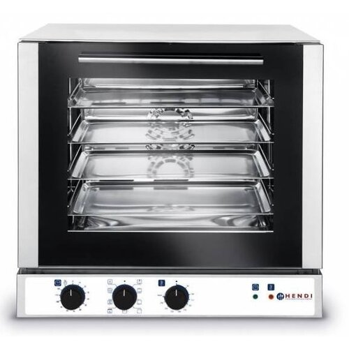 Hendi Four à Convection Inox | Mulitfonction | 230V/2,6kW | 590x695x590(h)mm