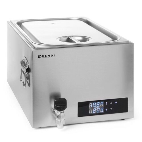 Hendi Cuiseur Sous-Vide GN 1/1 Inox | 200(p)mm | 20 Litres | 600x330x300(h)mm