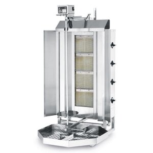 Hendi Grill à Gaz à Kebab Inox - Profi Line - 12kW - 470x550x1150(h)mm