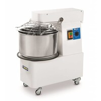 Pétrin à Spirale Inox | Cuve Fixe | 20 Litres | 750W | Minuteur Intégré