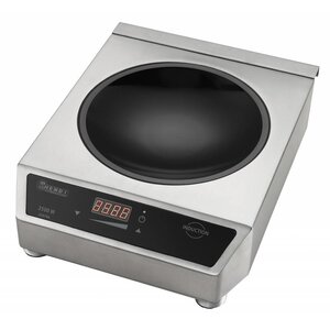 Hendi Plaque à Induction Inox - Modèle 3500 - 3,5kW - 340x450x120(h)mm