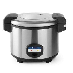 Hendi Cuiseur à Riz Inox | Double Paroi | 30/35 Personnes | 5,4 Litres