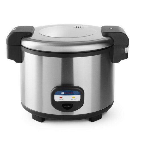 Hendi Cuiseur à Riz Inox | Double Paroi | 30/35 Personnes | 5,4 Litres